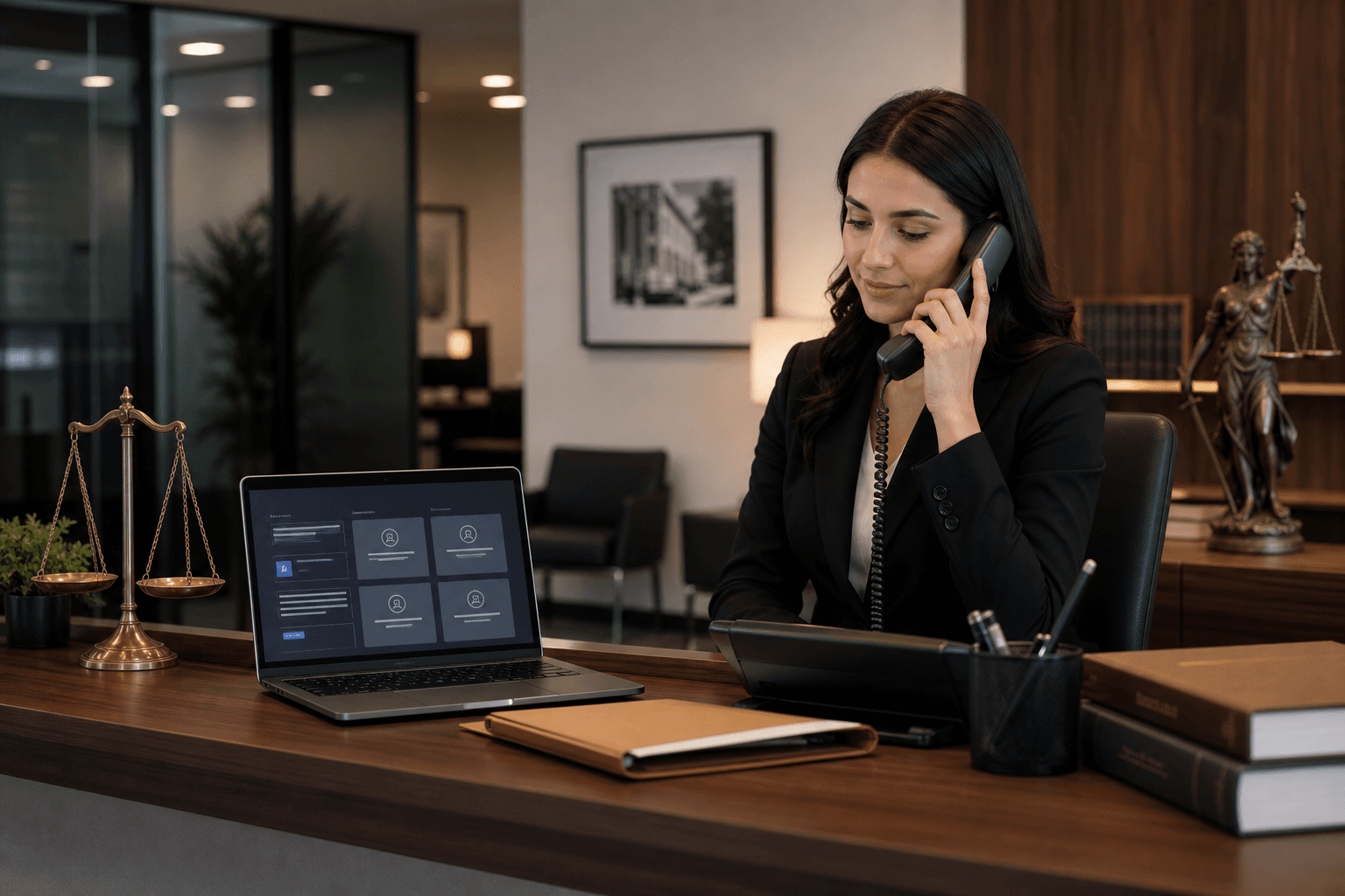 best AI receptionist for law firms workflow example for small businesses