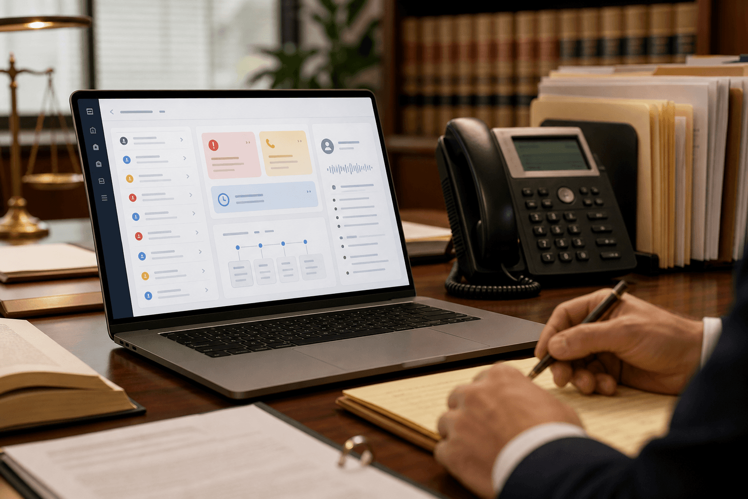 legal intake answering service workflow example for small businesses