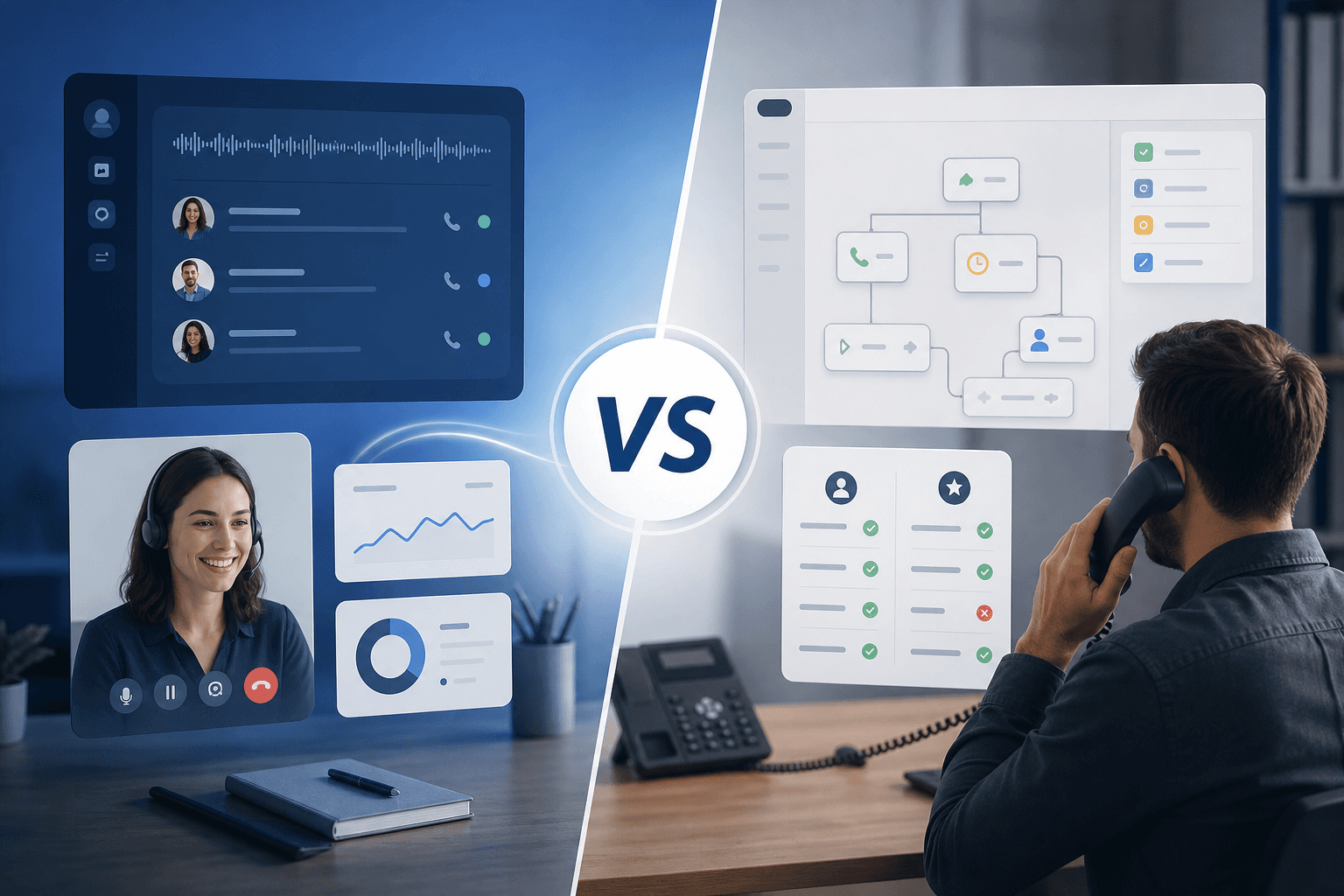 MagicLine vs Synthflow AI receptionist comparison for local service businesses